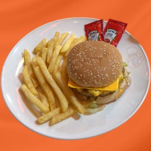 Fresh Chicken Burger with Fries