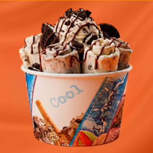 Oreo Avalanche Rolled Ice Cream