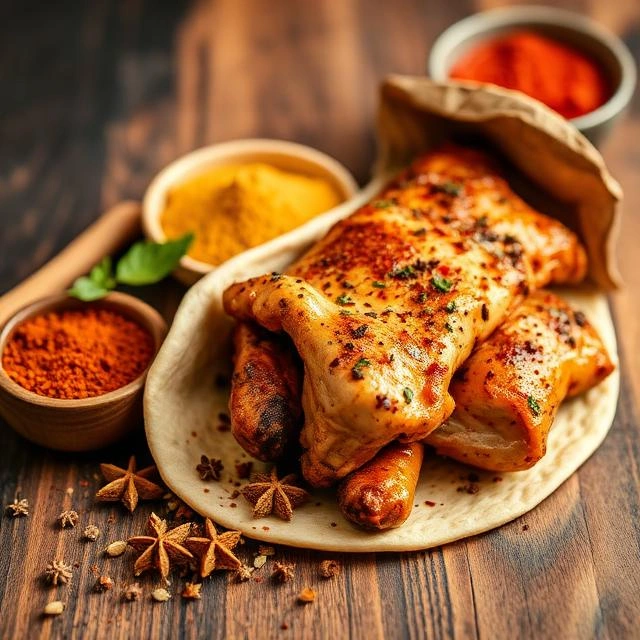 Top Ingredients That Make Authentic Arabic Shawarma Taste Better 2 Traditional Arabic shawarma prepared with premium chicken and Middle Eastern spices