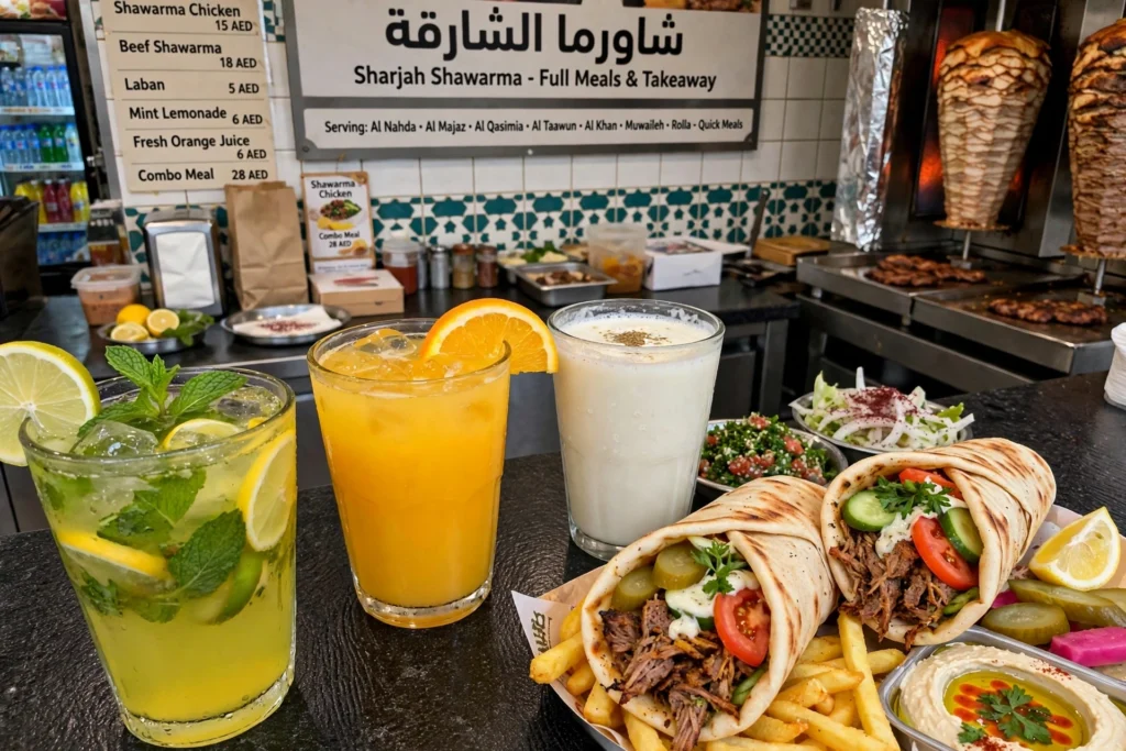 What to Serve with Arabic Shawarma: Fries, Pickles, Garlic Sauce & More 7 Pickled turnips and cucumbers served with chicken shawarma